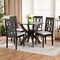 Baxton Studio Mona Grey Upholstered and Dark Brown Finished Wood 5-Piece Dining Set 170-9734-10902 - alternate 7